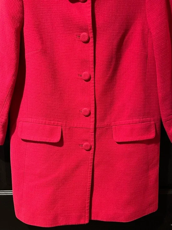 Talbots Raspberry Pink Spring Coat - Picture 3 of 9